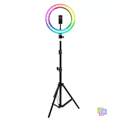 Цветная, Светодиодная, Кольцевая лампа для селфи фото №3