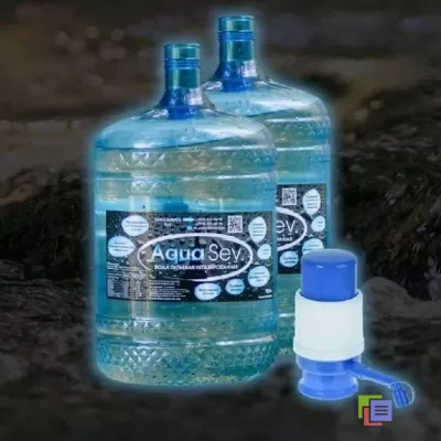 Очищенная вода в 19 л бутылях