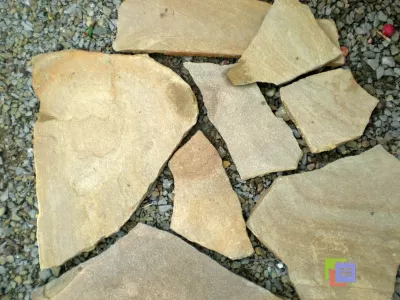 Камень Фисташка пластушка натуральный песчаник