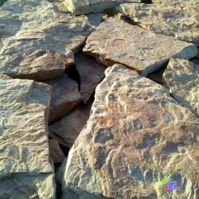 Камень Серо-зеленый Дракон природный песчаник натуральный рваный