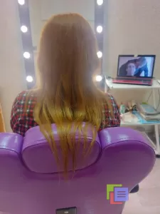Афронаращивание волос на косички