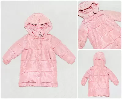 Светло-розовая курточка-пальто на осень/зиму фото №3