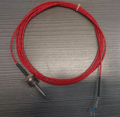 Датчик контроля температуры дыма Pt-1000 кабель трехконтактный длина 5 метров, аналог, КФТЕХНО (Росс