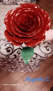 Роза из металла.